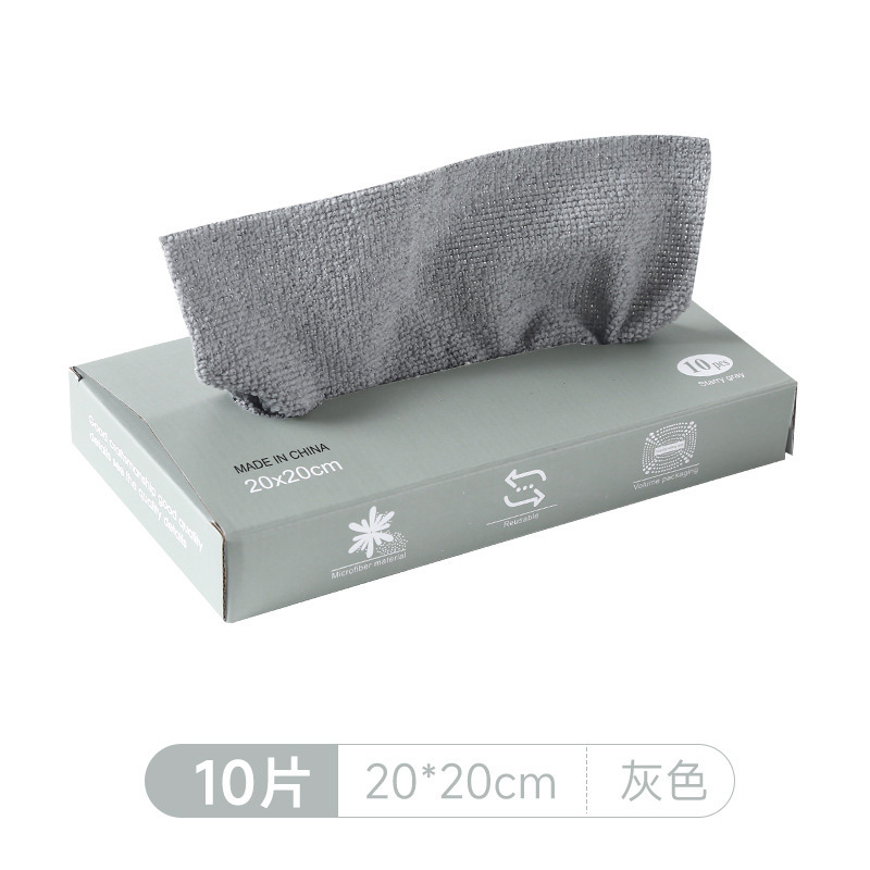 탈부착 가능한 주방걸레 10개/박스-그레이