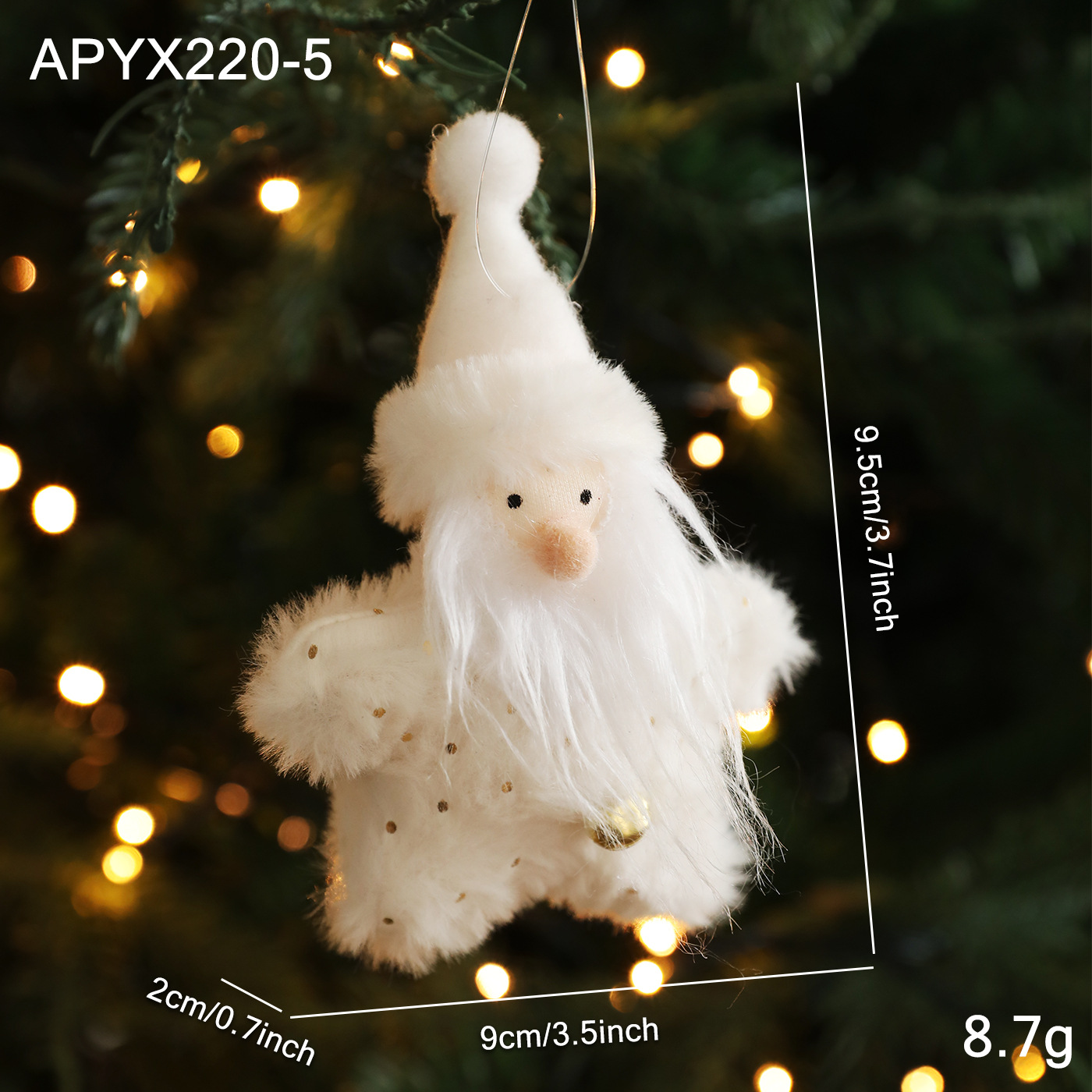 Muñecos de peluche navideños, juguetes de peluche, adornos, colgantes para árboles de Navidad, suministros para decoración de escenas, regalos al por mayor