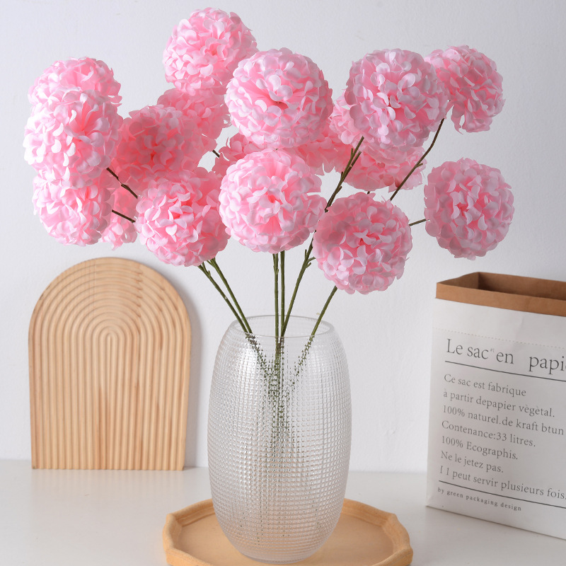 Simulación de hortensias boda estilo Monet sentido avanzado hortensias auditorio de bodas flores falsas hileras de suelo arreglo de pared flores falsas artificiales