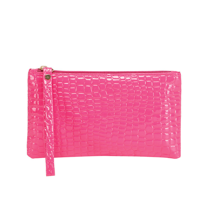 Bolso de Mano con Estampado de Cocodrilo de PU Cierre de Cremallera para Uso Diario