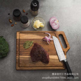 便携式相思木切菜板家用可手持木质砧板创意简约实木牛排托盘