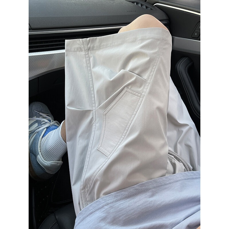 Ice Silk Breathable Quick-dry For Men And Women, Summer Thin Trendy Brand Five-point Beach Shorts, Outdoor Sports Casual_viptrois.com