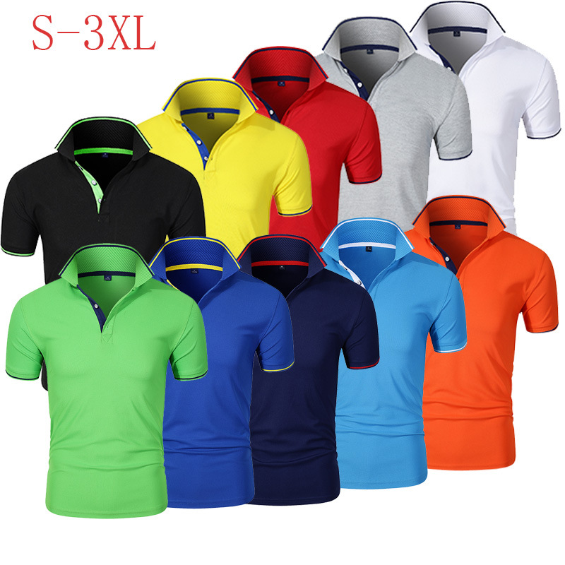 Summer light version men's polo shirt cotton short sleeve youth popular leisure business lapel advertising shirt factory wholesale
