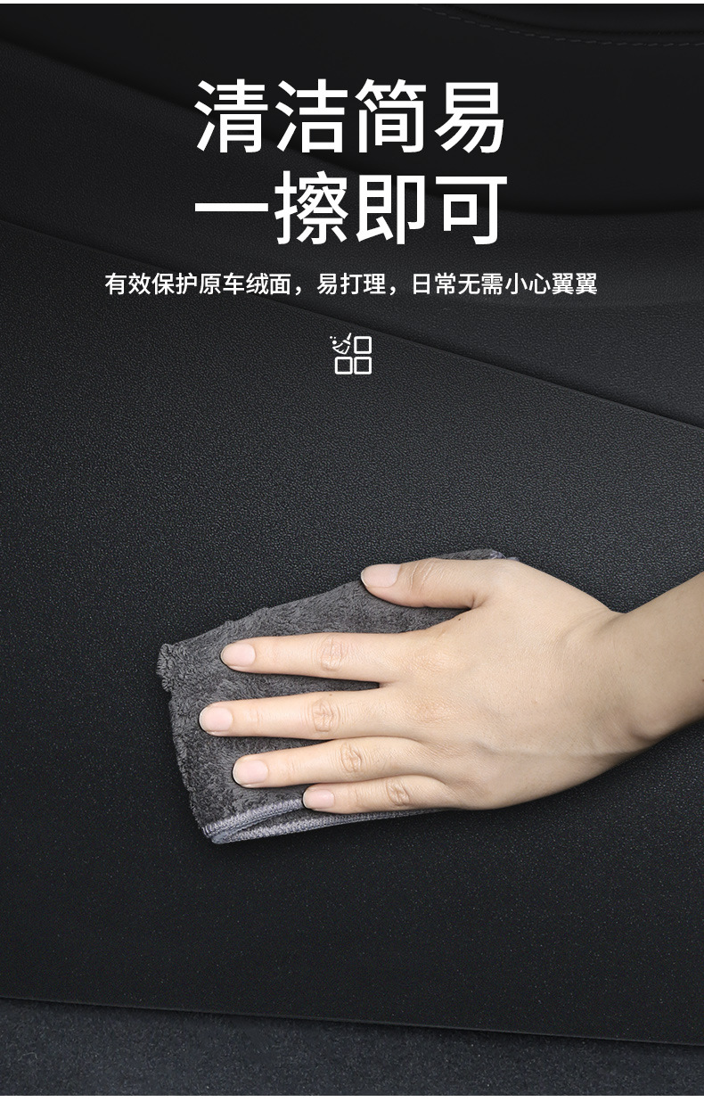 Foreign trade is suitable for Tesla anti-kick guard plate Huanxin ModelY/3 central control side anti-kick pad protection plate interior decoration