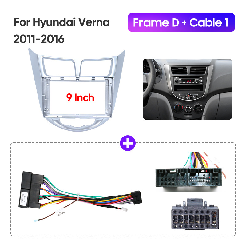9inch Android Universal Car Navigator Dvd Suitable for Hyundai Rena Verna Face Frame Panel Modification Set
