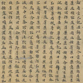 敦煌遗书北魏人写经 成实论卷第八卷手稿 图片素材字帖微喷复制品