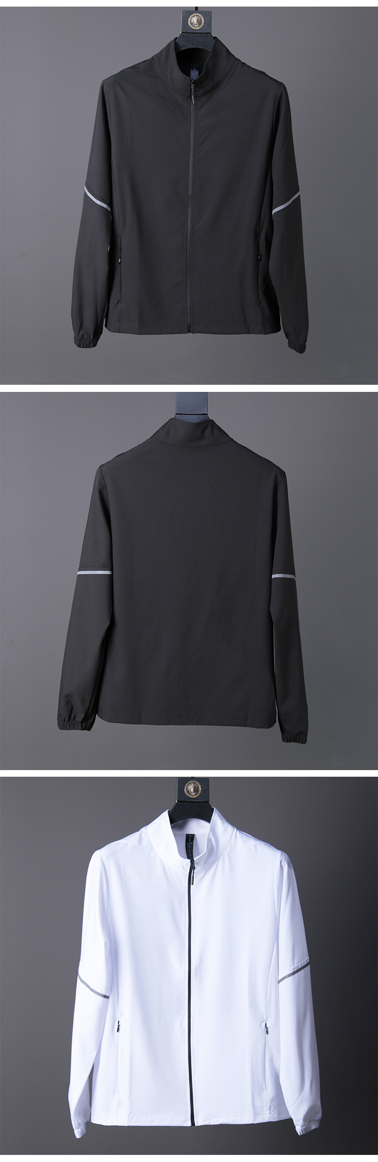 Men's Quick-Dry Running Jacket – Lightweight Long-Sleeve Sun Protection Top For Outdoor Sports & Casual Wear (S-5XL, Multiple Colors)​_voghion.com