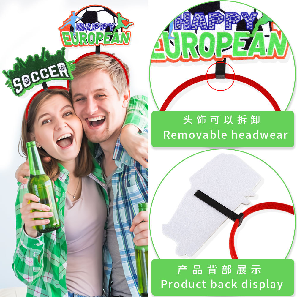 Copa del Mundo de Estados Unidos Copa de Canadá Fútbol fanáticos de decoración de cabello bandas de pelo accesorios de fotos porristas