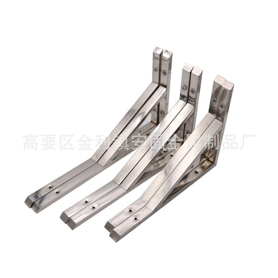 Triangular Bracket Stainless Steel Square Tube Bracket Wall Load-Bearing Bracket Support Frame Shelf Bracket Manufacturer Wholesale