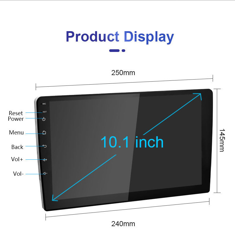 Large-Screen Carplay Car Mp5 Player Android Navigation All-In-One Car Central Control Radio USB Card Slot