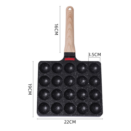 20-hole octopus pellet baking pan quail egg machine gas fish ball plate octopus plate fish ball stove wholesale
