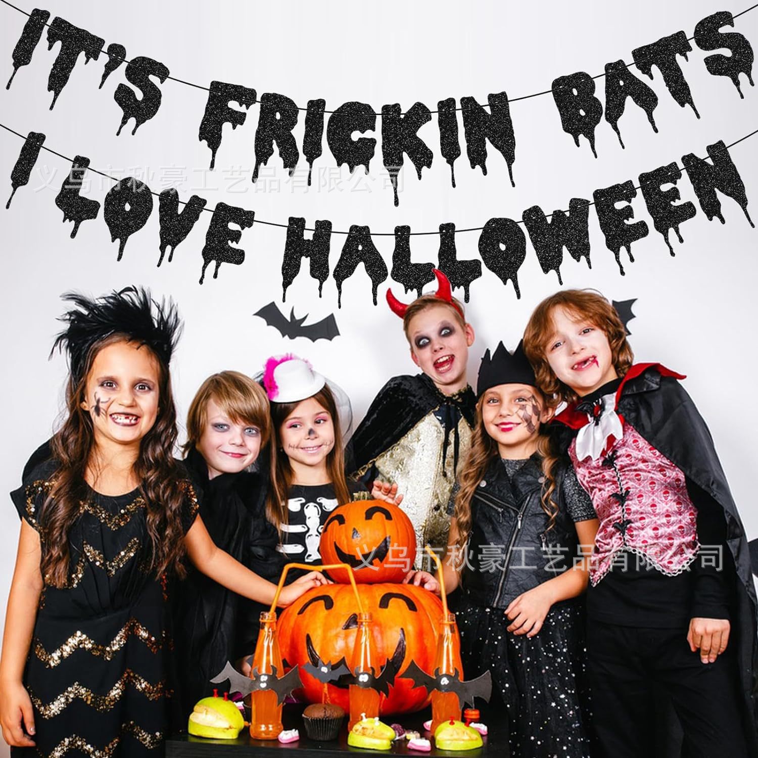 Bandera de Halloween flash bandera de fiesta de Halloween guirlandas de Halloween 2024 nueva venta transfronteriza caliente