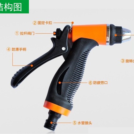 多功能自助清洗除尘家用洗车水枪 电动塑料园林高压洗车水枪