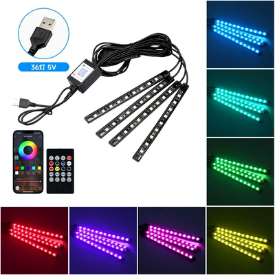 Other lights — atmosphere light - one-to-four-36-lights-remote-control-app-usb-head-colorful