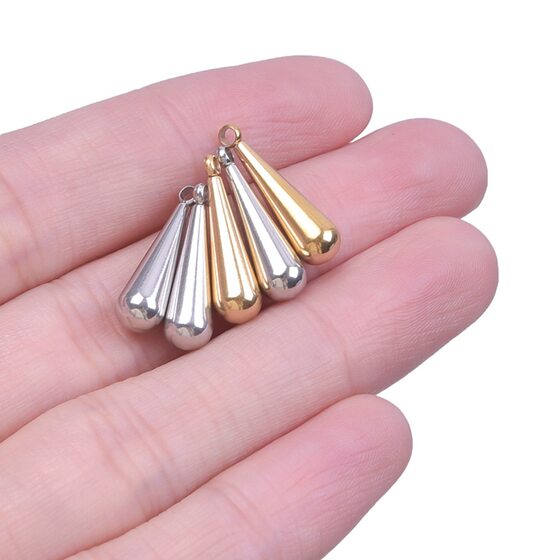 304 stainless steel geometric pendant accessories European and American personality accessories DIY handmade jewelry necklace vacuum 18k electric