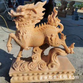 曲阳石刻大门兽多少钱 别墅镇门石兽哪里卖 石材加工门兽图片大全