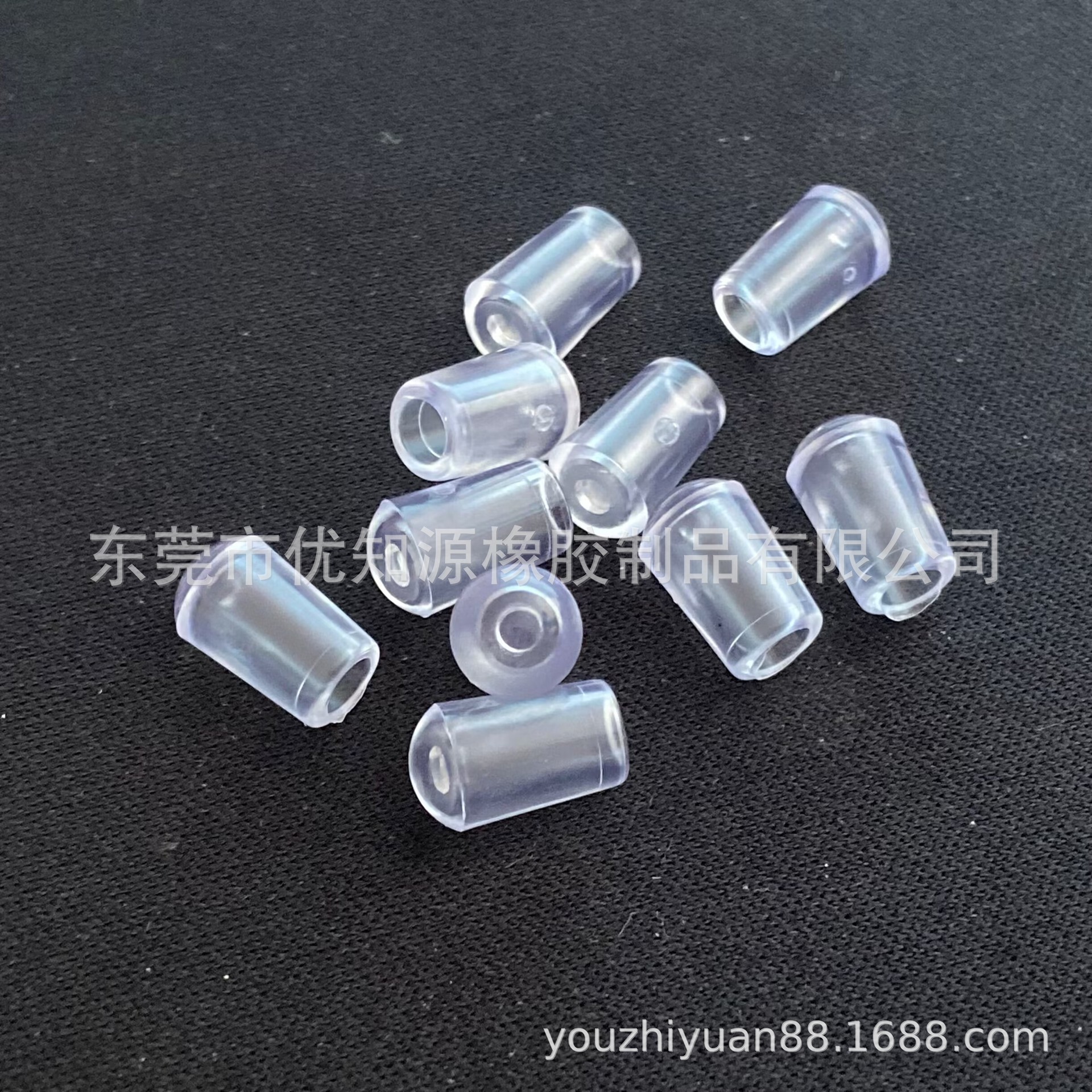 批发2.5  3.5   3.8管胶套 透明PVC胶帽 不锈钢圆管套铁线保护套