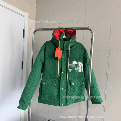 北家字母连帽羽绒服男潮流宽松保暖高版本女同款男士外套极限防寒