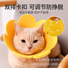 厂家供太阳花毛毡圈  伊丽莎白圈头套术后恢复防添可调节项圈跨境
