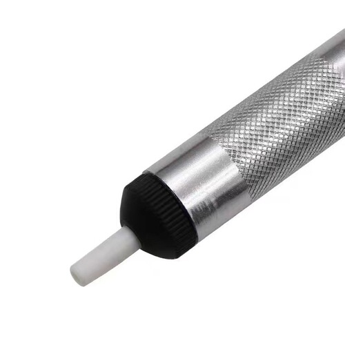 Manual aluminum alloy plastic solder suction pump, powerful high temperature resistant nozzle, hardware tool, electric soldering iron companion
