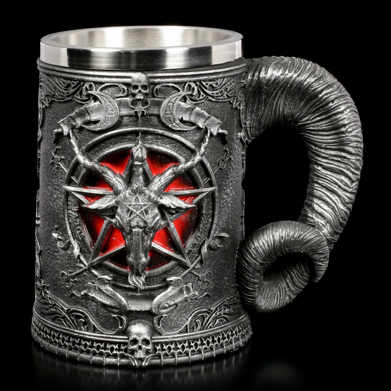 Cuerno diablo mango taza