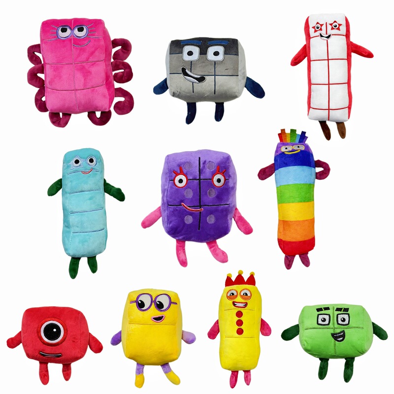 Numberblocks Digital Building Blocks Plush Toy Enlightenment Cartoon Early Education Doll Children's Gift