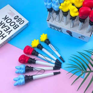 Boxing Pen Decompression Fist Ballpoint Pen Pu Slow Rebound Fist Shape Ballpoint Pen Fun Ejection Craft Pen