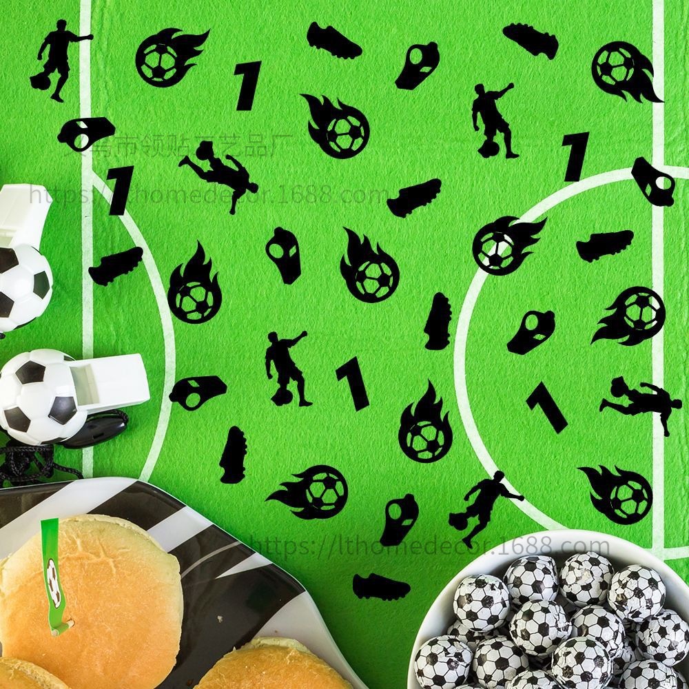 100 piezas de confeti Copa del Mundo de fútbol aplausos fiesta decoración de la noche se puede tirar papel de colores FZX - 164