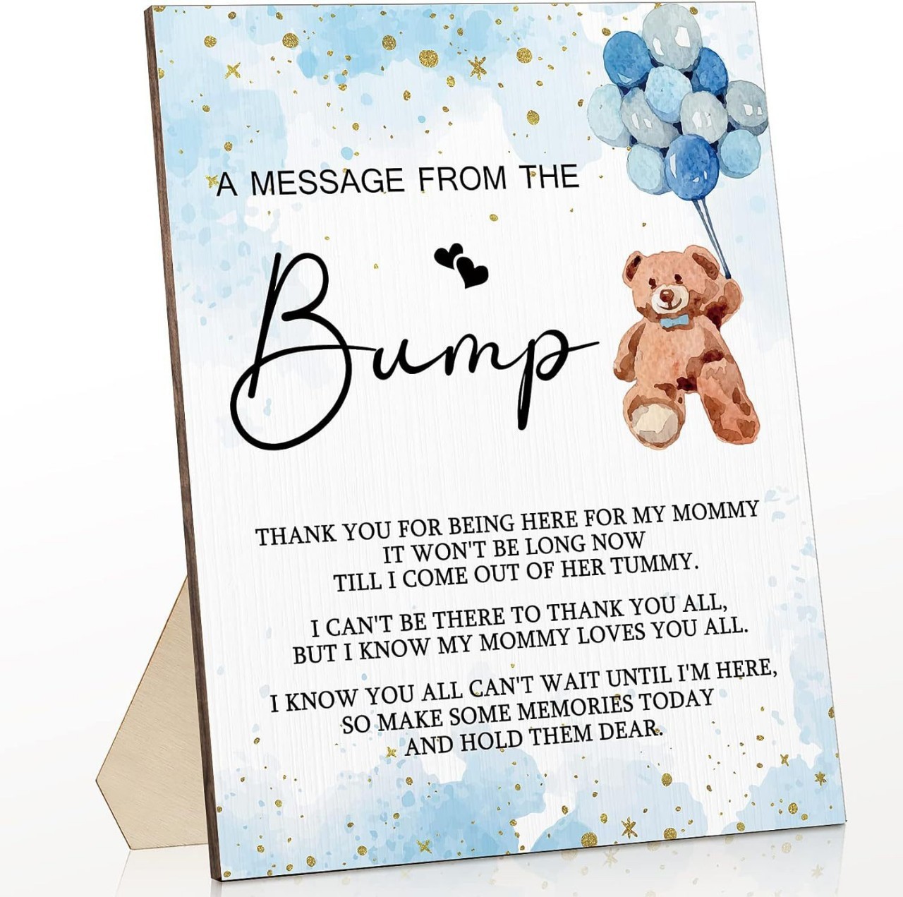 Wooden Picture Frame Baby Shower Baptism Party Game Sign Kit Decorative Gender Reveal Party Decoration Wooden Signs