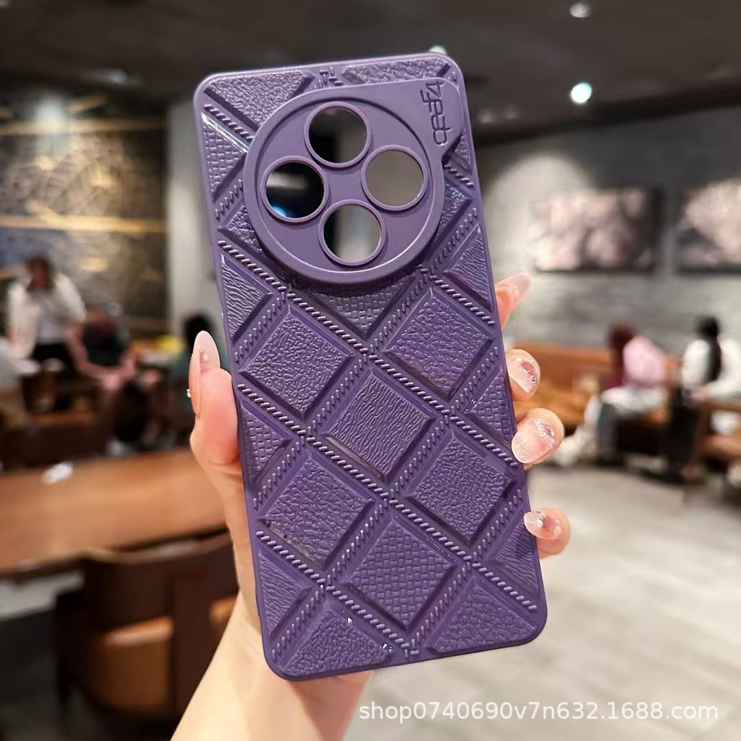 菱格手机壳软壳新款保护套防摔适用 OPPO A40 NOTE60 REALMEC63