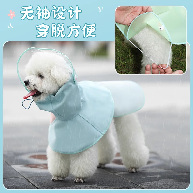 Capa de lluvia para perros, día lluvioso para cachorros, impermeable a prueba de suciedad, Teddy Corky, capas para perros pequeños y medianos, chaqueta de lluvia para mascotas