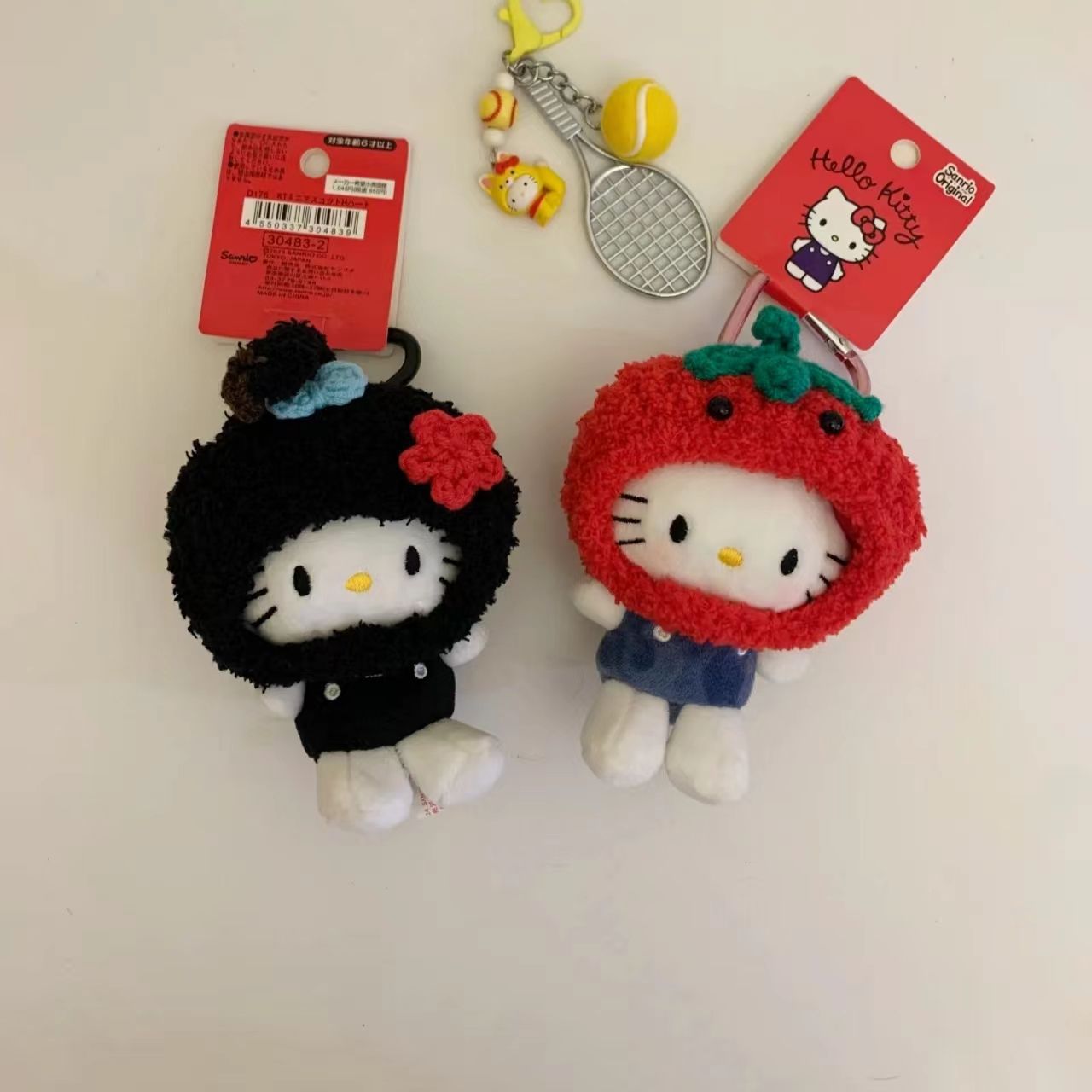 可愛卡通頭套變裝kitty毛絨玩偶包包掛件掛飾鑰匙扣高顏值ins小眾