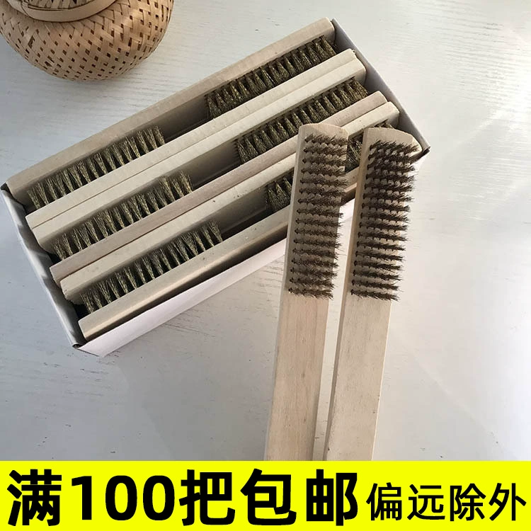Замшевая щетка из медной проволоки щетка для обуви с деревянной ручкой щетка для зимних сапог из нержавеющей стали деревянная щетка 6 рядов 16 рядов