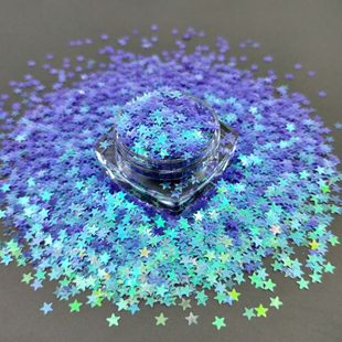Cross-Border popular nail art jewelry decoration Super Flash solvent-resistant Magic five-pointed star butterfly shaped sequins glitter