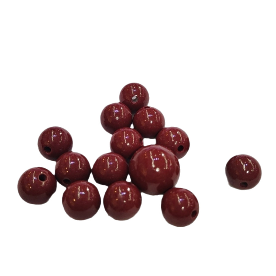 Factory direct low content cinnabar loose beads round beads accessories spacer beads handmade beaded purple sand accessories red sand half