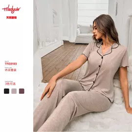 时尚休闲套装;女士家居服;休闲裤