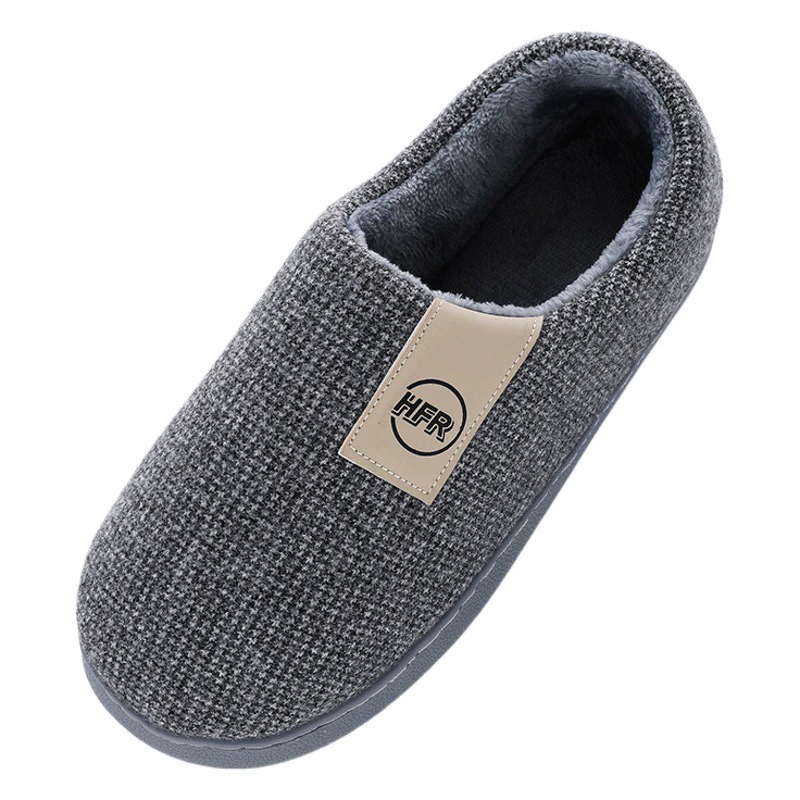 Мужские хлопковые тапочки-сумка на каблуке, зимняя домашняя Нескользящая домашняя теплая Домашняя обувь на толстой подошве, женская зимняя хлопковая обувь для тети на флисовой подкладке