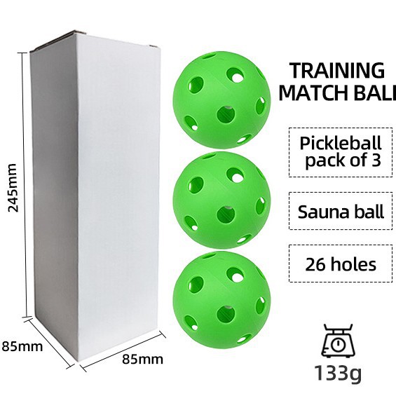 Cross-Border Popular 3-Pack Pickleball Packaging, Drop Shipping and Self-Pickup, Supports Small Batches of 50 or More, Customized Logos and Trademarks