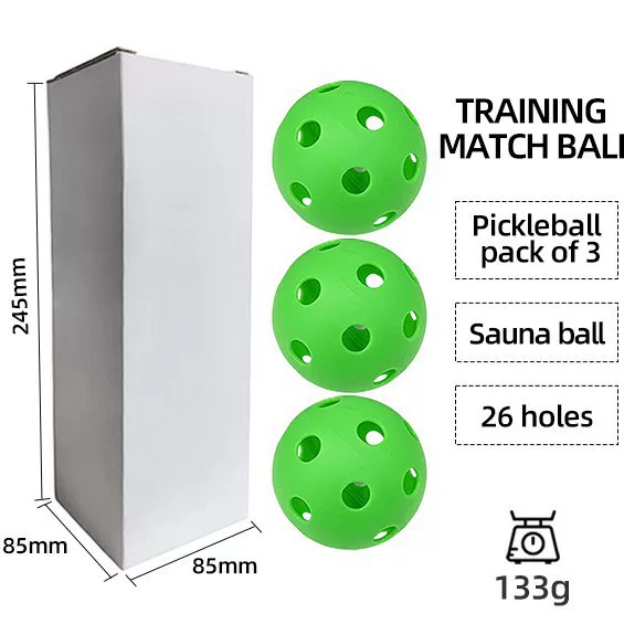 Cross-Border Popular 3-Pack Pickleball Packaging, Drop Shipping and Self-Pickup, Supports Small Batches of 50 or More, Customized Logos and Trademarks