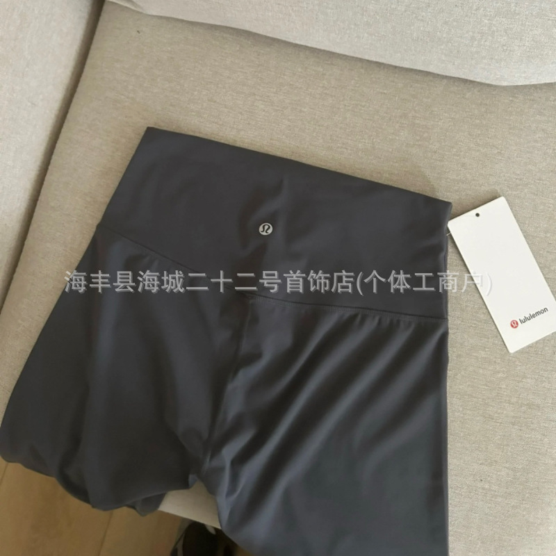 Original lu lu con cinco puntos cinturón de mujer cintura elevada pantalones deportivos leggings pantalones de ciclismo