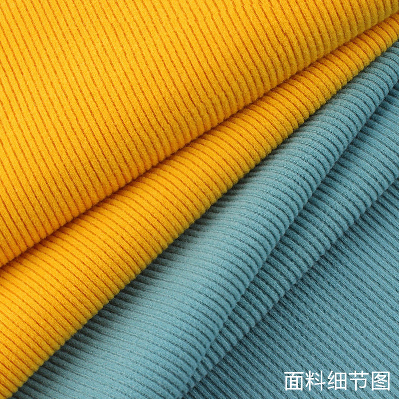 Zhongda spot poliester mezcla micro elástica tejido transpirable cómodo 2 * 2 tela de terciopelo romí tela de ropa image 5