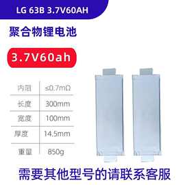 全新模组拆机LG零循环E63B3.7V聚合物锂电池60AH太阳能逆变器户外