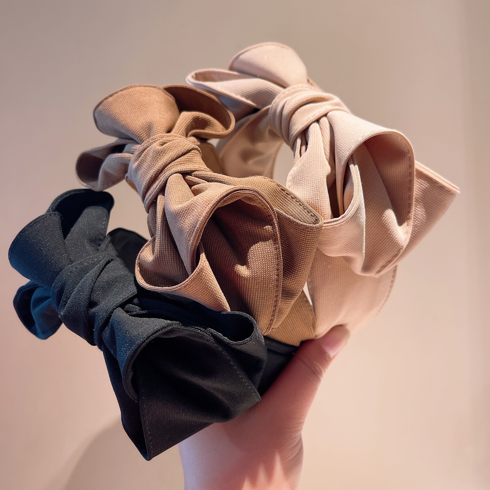 韓版美拉德系～個性設計飾款立體花苞蝴蝶結髮卡頭箍飾品女代購飾