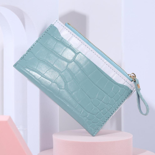 Factory direct sales  new Korean version crocodile pattern card holder women's card holder coin purse multi-card slot gift customization