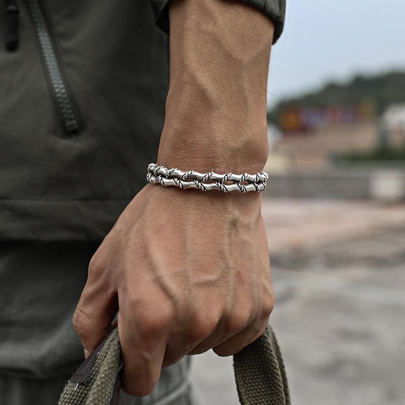 fashionable woven bamboo retro bracelet handmade
