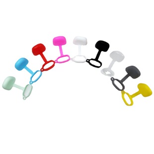 Flat Mouth Dust Cap Cigarette Mouth Bomb Silicone Cover Cap Hygienic Cap Silicone Cigarette Cigarette Rod Accessories