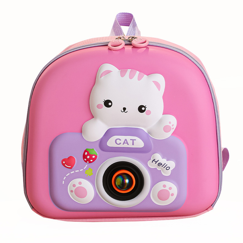 2025 nuevo modelo coreano de la mochila de luz flash de cáscara dura para niños niñas y niños mochila de jardín de infantes lindas mochila pequeña de dibujos animados