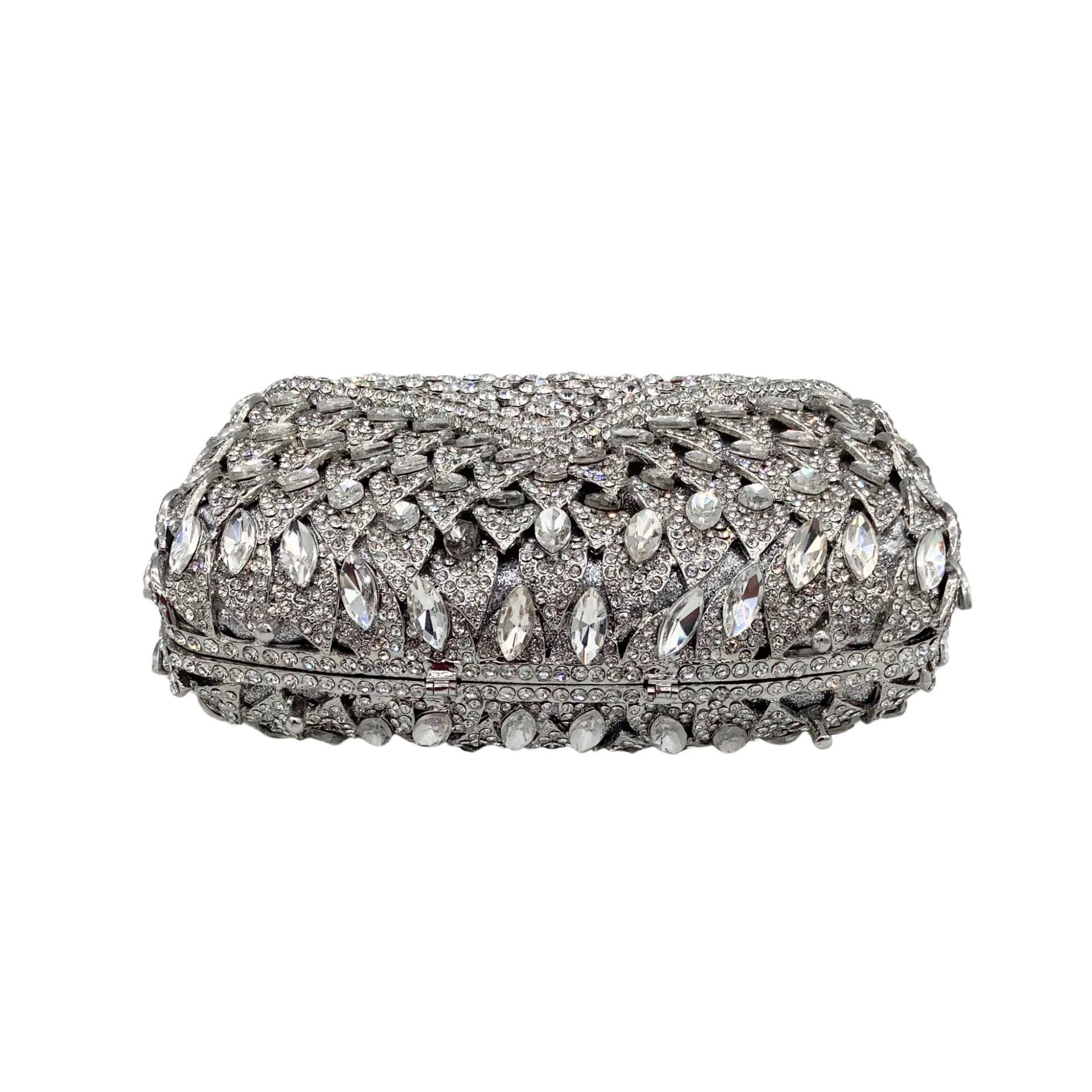 Rhinestone bolsa de noche metal hueco con diamantes bolsas de banquete de diamantes bolsas de mano de mujer