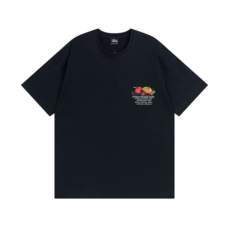 クロスボーダーのトレンドブランド stu スチュープリント半袖ルーズ男女兼用万能Tシャツカップル着用プリント学生半袖|undefined