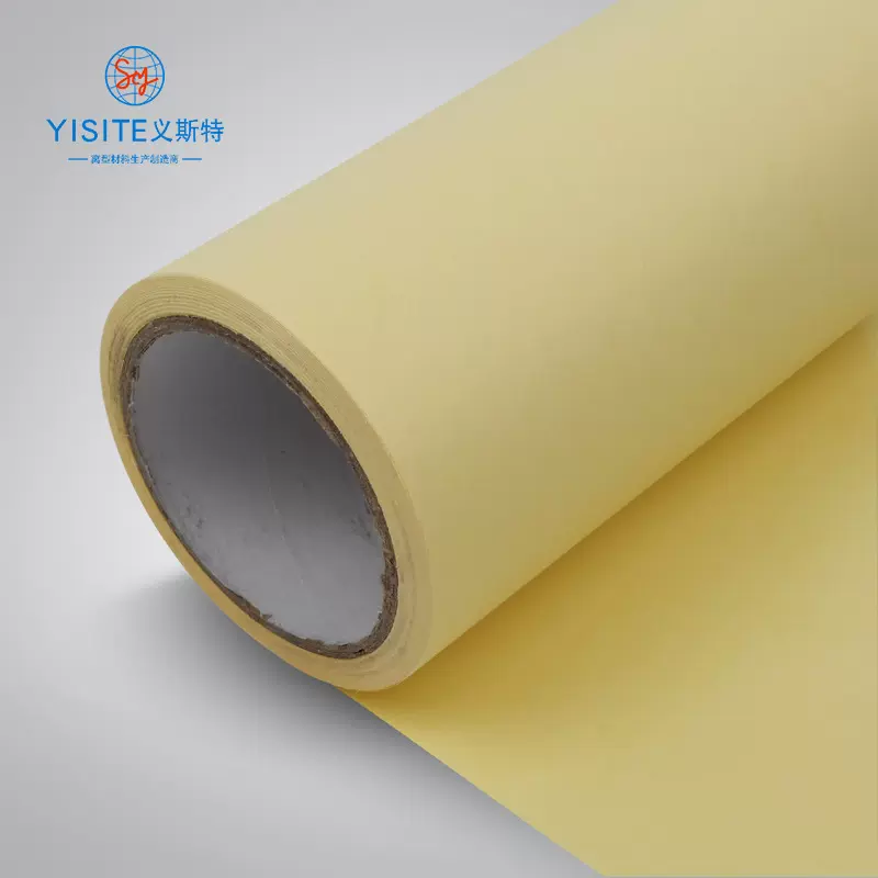 8-12g单塑单硅黄色离型纸 全木浆压纹防粘硅油纸 不干胶淋膜纸